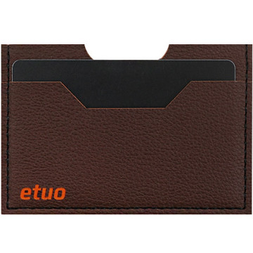Card case casey Card Holder - artificial leather - brown-orange - pattern 2
