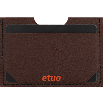 Card case casey Card Holder - artificial leather - brown-orange - pattern 3