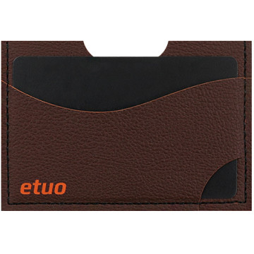 Card case casey Card Holder - artificial leather - brown-orange - pattern 4