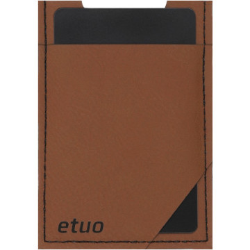 Card case casey Card Holder - artificial leather - cinnamon brown - pattern 10