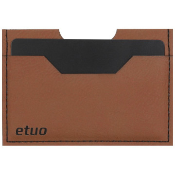 Card case casey Card Holder - artificial leather - cinnamon brown - pattern 2