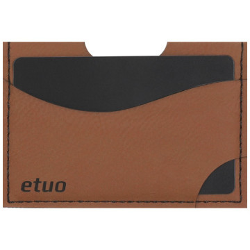 Card case casey Card Holder - artificial leather - cinnamon brown - pattern 4