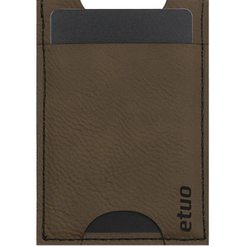Card case casey Card Holder - artificial leather - dark chocolate - pattern 6