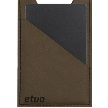 Card case casey Card Holder - artificial leather - dark chocolate - pattern 7