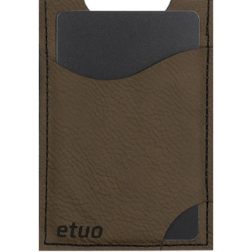 Card case casey Card Holder - artificial leather - dark chocolate - pattern 9
