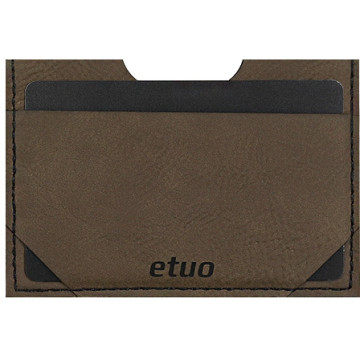 Card case casey Card Holder - artificial leather - dark chocolate - pattern 3