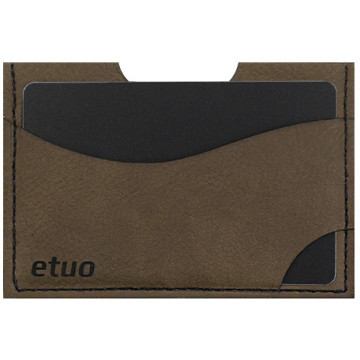 Card case casey Card Holder - artificial leather - dark chocolate - pattern 4