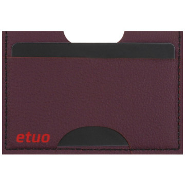 Card case casey Card Holder - artificial leather - berry - pattern 1