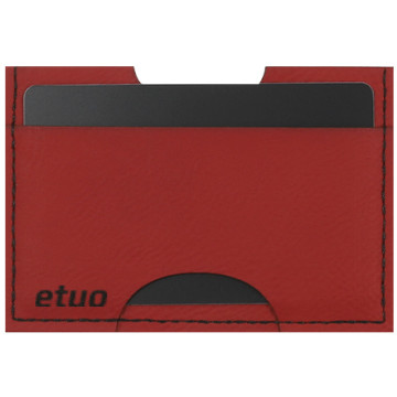 Card case casey Card Holder - artificial leather - red - pattern 1
