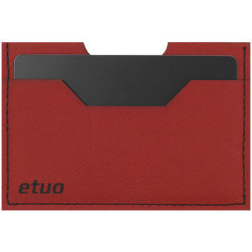 Card case casey Card Holder - artificial leather - red - pattern 2