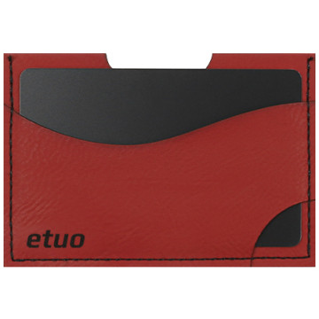 Card case casey Card Holder - artificial leather - red - pattern 4