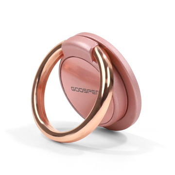 A finger grip on Mercury Ring - Rose Gold