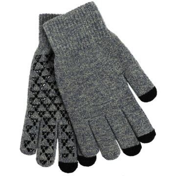 Triangle touchscreen gloves, size L - Gray