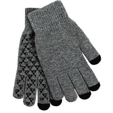 Triangle touchscreen gloves, size M - Gray