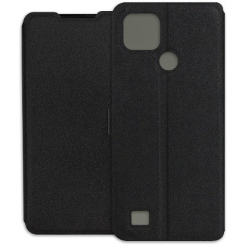 Realme C21 Case - Soft Wallet Book - black