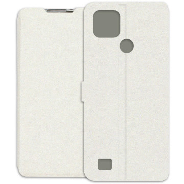 Realme C21 Case - Wallet Book - white