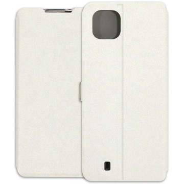 Realme C11 (2021) Case - Wallet Book - white