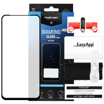 Realme 7 - tempered glass MyScreen Protector Diamond Lite Glass Edge Full Glue - black