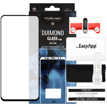 Realme 8i - tempered glass MyScreen Protector Diamond Glass Edge Full Glue - black