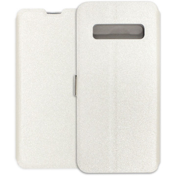 Samsung Galaxy S10 Plus Case - Wallet Book - white