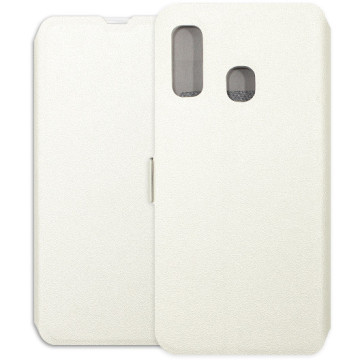 Samsung Galaxy A40 Case - Wallet Book - white