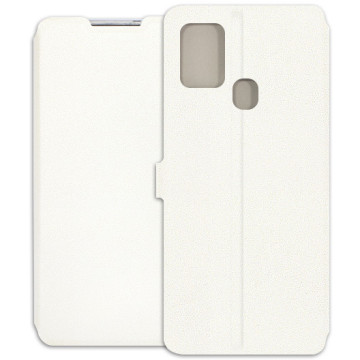 Samsung Galaxy A21s Case - Wallet Book - white