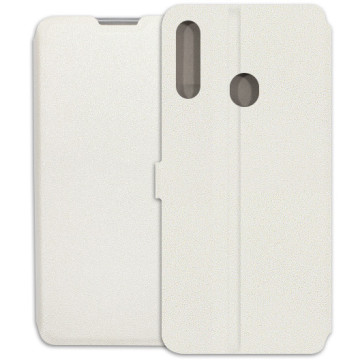 Samsung Galaxy A20s Case - Wallet Book - white