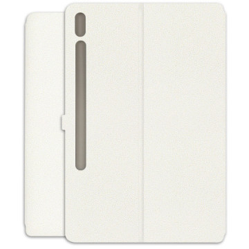 Samsung Galaxy Tab S7 Plus Case - Wallet Book - white