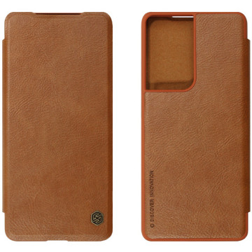 Samsung Galaxy S21 Ultra Case - Nillkin Qin - brown