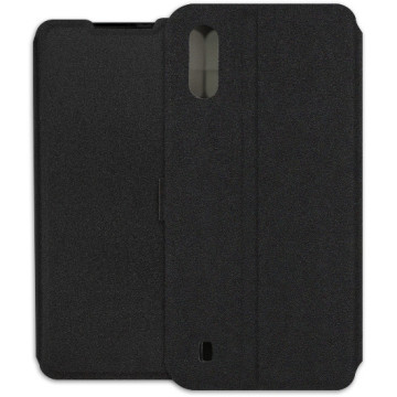 Samsung Galaxy A01 Case - Soft Wallet Book - black