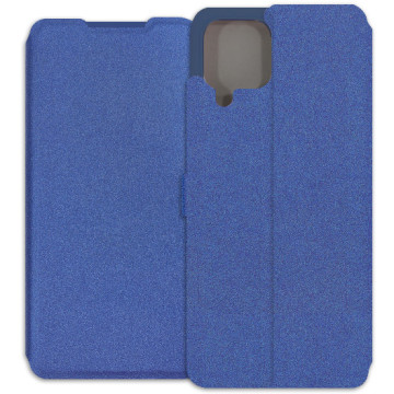 Samsung Galaxy A22 4G Case - Soft Wallet Book - navy blue