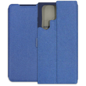Samsung Galaxy S22 Ultra Case - Soft Wallet Book - navy blue