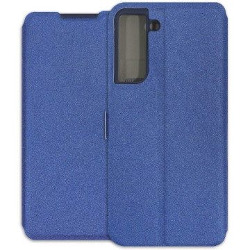 Samsung Galaxy S21 FE 5G Case - Soft Wallet Book - navy blue