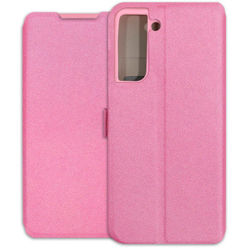Samsung Galaxy S21 FE 5G Case - Soft Wallet Book - pink