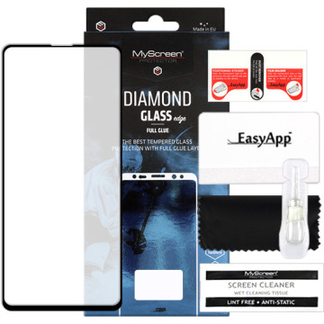 Samsung Galaxy A71 - tempered glass MyScreen Protector Diamond Glass Edge Full Glue - black