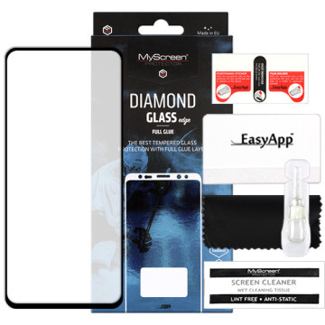 Samsung Galaxy A72 - tempered glass MyScreen Protector Diamond Glass Edge Full Glue - black