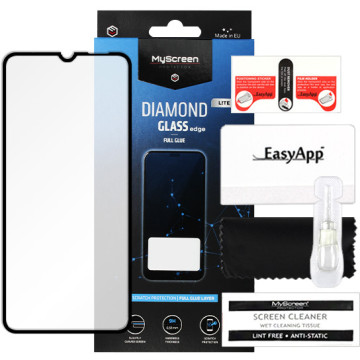 Samsung Galaxy M12 - tempered glass MyScreen Protector Diamond Lite Glass Edge Full Glue - black