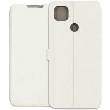 Xiaomi Redmi 9C Case - Wallet Book - white