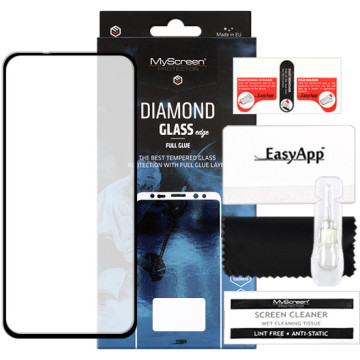 Xiaomi Redmi 10x - tempered glass MyScreen Protector Diamond Glass Edge Full Glue - black
