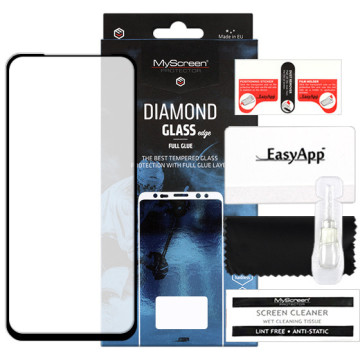 Xiaomi Redmi Note 10S - tempered glass MyScreen Protector Diamond Glass Edge Full Glue - black