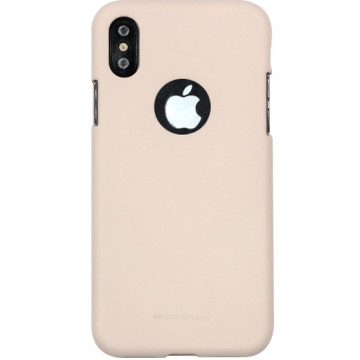 Apple iPhone X Case - Mercury Goospery Soft Feeling - Pink Sand
