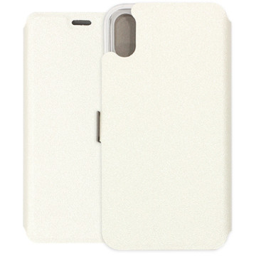 Apple iPhone XS Case - Wallet Book - white