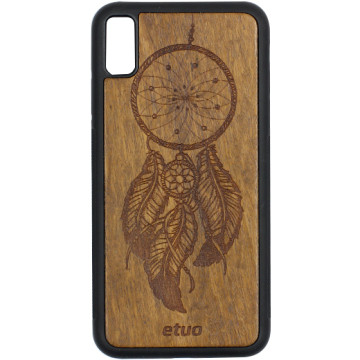 Apple iPhone XS Max Case - Wood Case - Dream Catcher - imbuia