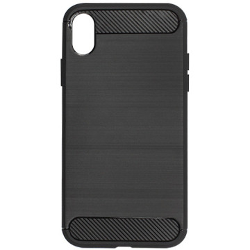 Apple iPhone XR Case - Forcell Carbon - black