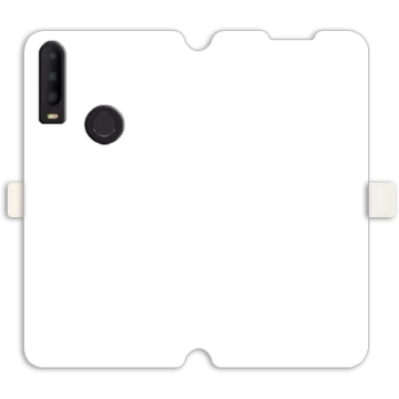 Phone case - casey Wallet Book Design - Marble Case - White Marble