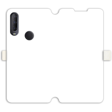 Phone case - casey Wallet Book Design - Marble Case - White Marble