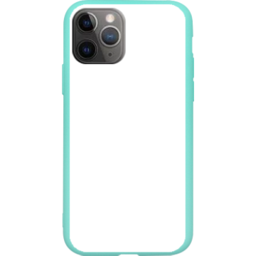 Phone case - casey Soft Flex Design - Marble Case - Blue Marble with gold stripe - mint