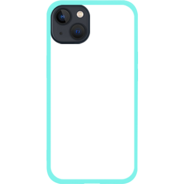 Phone case - casey Soft Flex Design - Marble Case - Blue Marble with gold stripe - mint