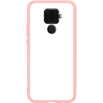 Phone case - casey Soft Flex Design - Marble Case - White Marble - pink