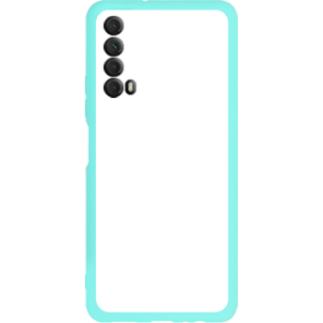 Phone case - casey Soft Flex Design - Marble Case - Blue Marble with gold stripe - mint